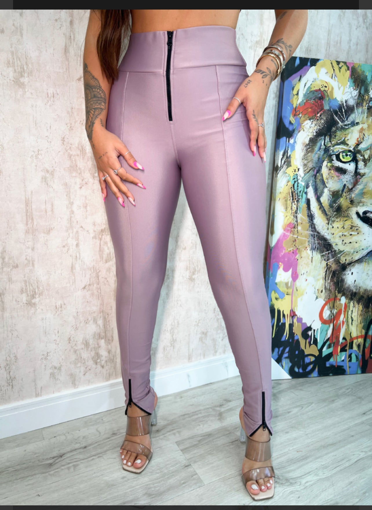 Brazilian Lavander Seamless Leggings