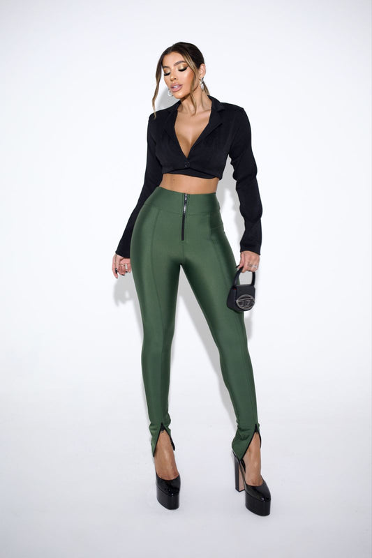 Legging Verde Brasileira Sem Costura