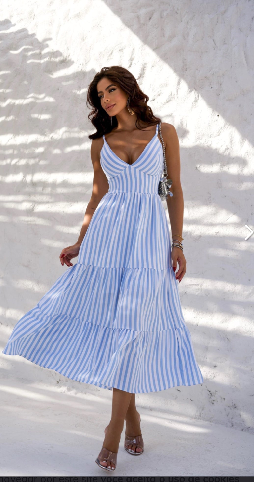 BRAZILIAN  DUNA STRIPED DRESS