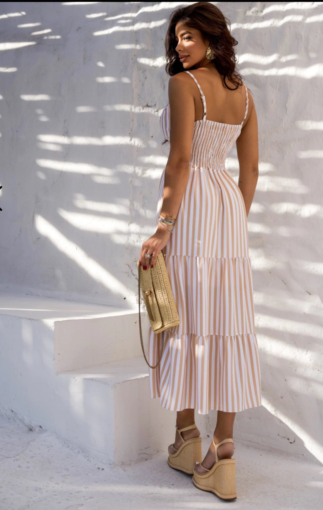 BRAZILIAN  DUNA STRIPED DRESS