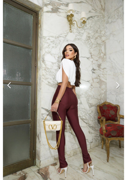 Legging brasileño sin costuras Marsala