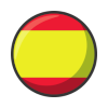 A round flag of Spain